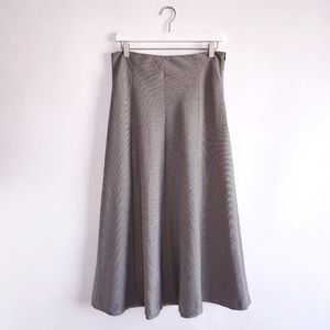 Zara A-Line Houndstooth Skirt